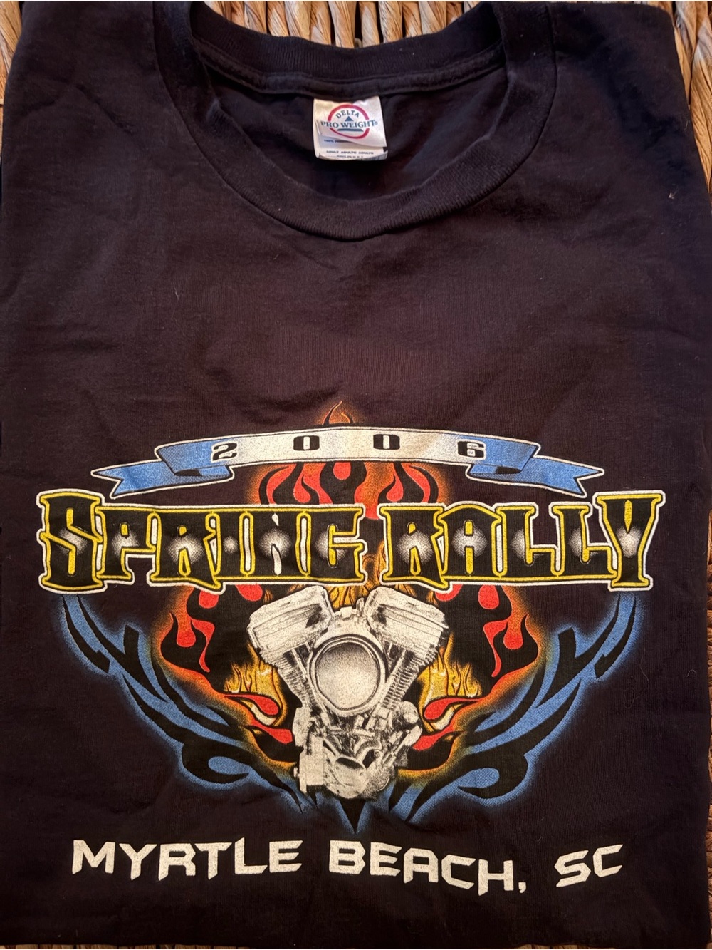 Vintage Y2K 2000s 2006 Myrtle Beach Bike Week Rally Skull Shirt Size XXL